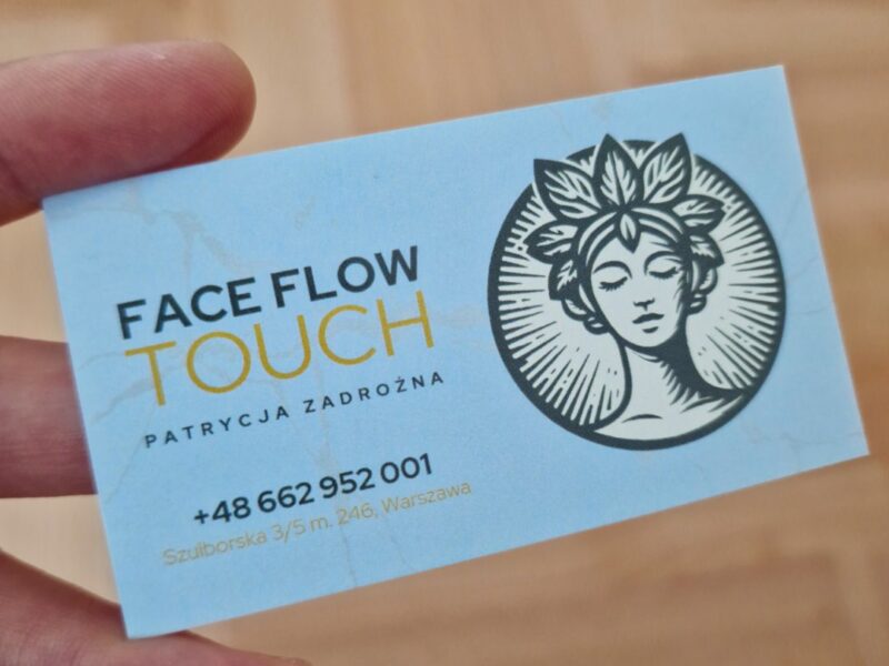 Face Flow Touch — wizytówki